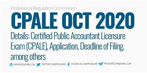 ONLINE APPLICATION: October 2020 CPA Accountancy Board Exam S.